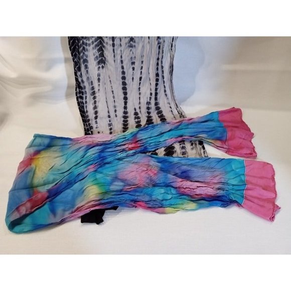 Bundle of Tie‎ Dye Scarves for Women (9e3) - Picture 3 of 5